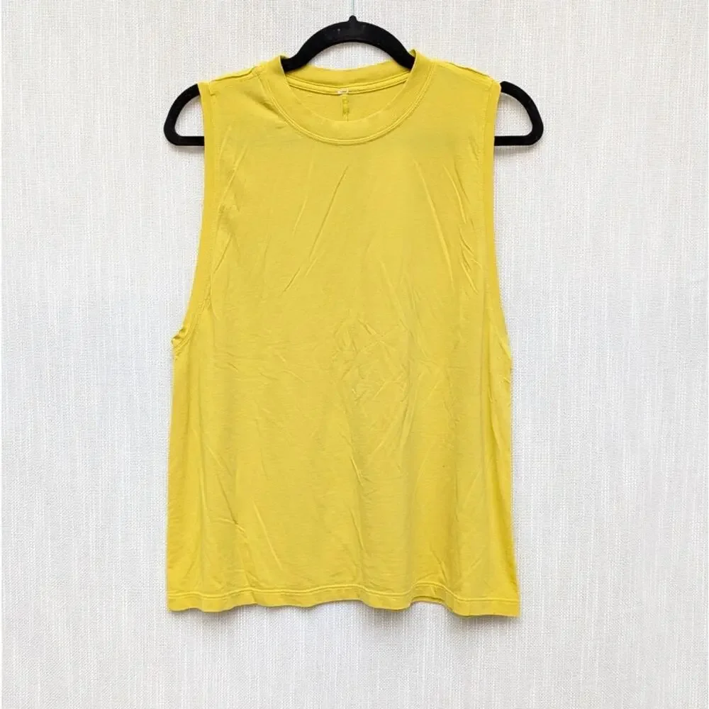 Lululemon All Yours Yellow Boyfriend Tank in Soleil W1CGLS